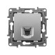 Etika Алюминий Розетка телефонная RJ11  672440  Legrand