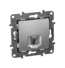 Etika Алюминий Розетка телефонная RJ11  672440  Legrand