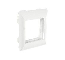 Суппорт с рамкой на 1 пост (45х45) в профиль для кабель-канала 130х50  130007S  SPL