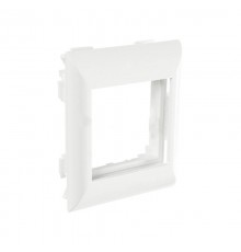 Суппорт с рамкой на 1 пост (45х45) в профиль для кабель-канала 130х50  130007S  SPL