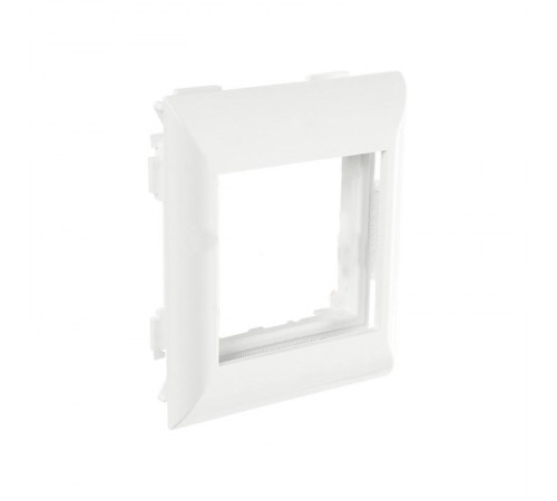 Суппорт с рамкой на 1 пост (45х45) в профиль для кабель-канала 130х50  130007S  SPL