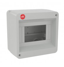 Щиток настенный, ral 7035, без крышки, 6мод. (ВхШхГ) 140х135х90 IP20  82006  DKC