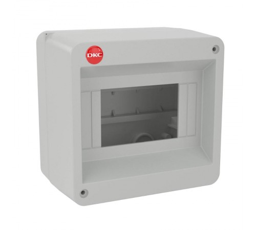 Щиток настенный, ral 7035, без крышки, 6мод. (ВхШхГ) 140х135х90 IP20  82006  DKC