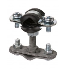 Держатель хомут с резиновым уплотнением 112-117 мм, для прута 6-10 мм, стал. зажим, термодиф.   SQ2402-3207  TDM