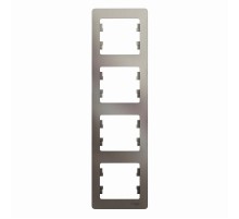 Glossa Платина Рамка 4-ая, вертикальная  GSL001208  SE