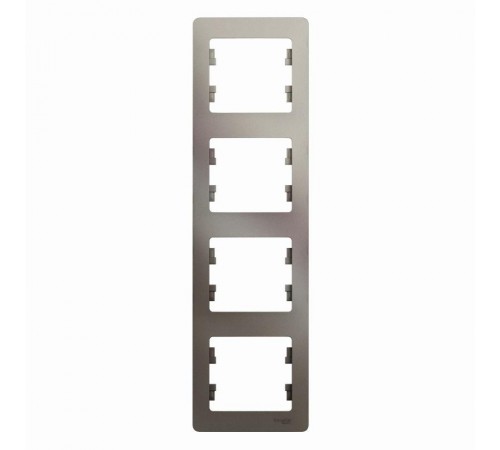Glossa Платина Рамка 4-ая, вертикальная  GSL001208  SE