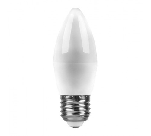 Лампа светодиодная LB-72 (5W) 230V E27 4000K свеча  25765  FERON