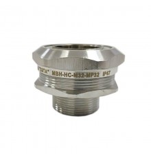 Муфта вводная с наружной резьбой МВН-НС-М32-МР32 IP67  zeta45055  ГОФРОМАТИК