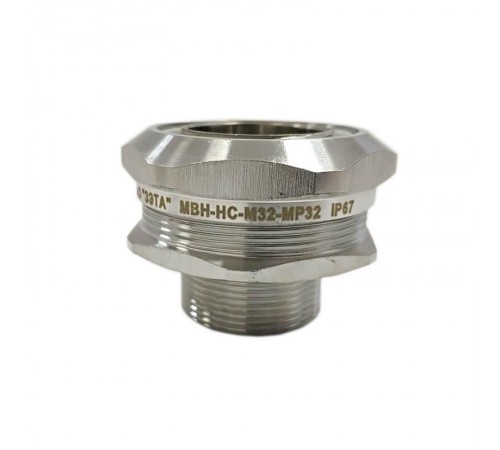 Муфта вводная с наружной резьбой МВН-НС-М32-МР32 IP67  zeta45055  ГОФРОМАТИК
