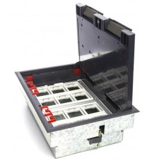 LUK/12 Люк в пол на 12 постов (45х45мм) в комплекте с коробкой и суппортами  70012  Ecoplast