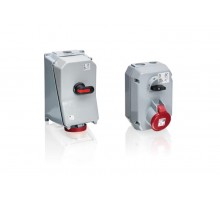 Розетка металл. с выключателем и механической блокировкой 2125MM6, 125A, 2P+E, IP44, 6ч2CMA168047R1000 ABB