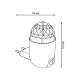 Светильник розеточный с фиксированной проекцией "диско", 3W, белый 1/100  DIY0041  Gauss