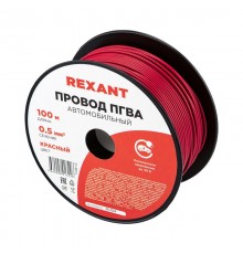 Провод ПГВА REXANT 1х0.50 мм, красный, бухта 100 м 01-6514  REXANT