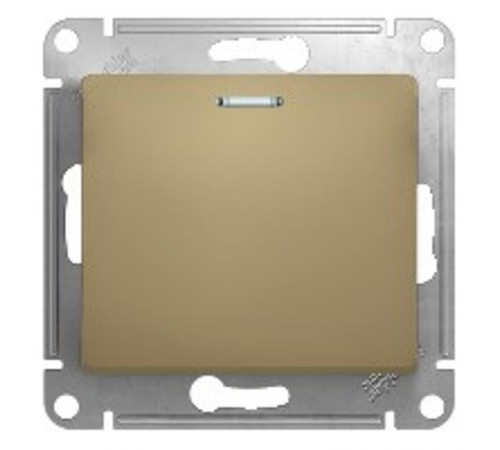 Glossa Титан Переключатель 1-клавишный с подсветкой, сх.6а, 10АХ  GSL000463  SE
