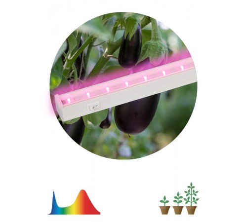 Светильник светодиодный для растений белый спектр ЭРА LLED-05-T5-FITO-14W-W  Б0028200  ЭРА