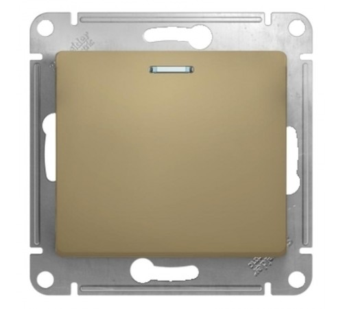 Glossa Титан Выключатель 1-клавишный с подсветкой, сх.1а, 10АХ  GSL000413  SE