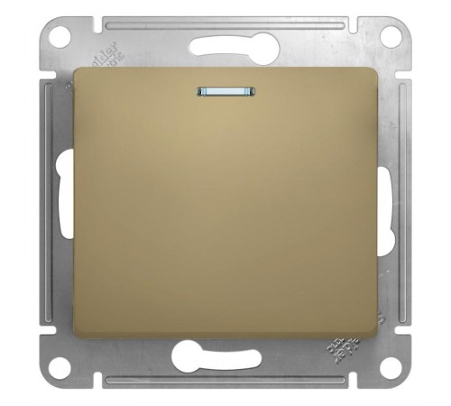 Glossa Титан Выключатель 1-клавишный с подсветкой, сх.1а, 10АХ  GSL000413  SE