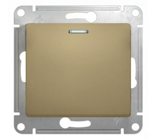 Glossa Титан Переключатель 1-клавишный с подсветкой, сх.6а, 10АХ  GSL000463  SE