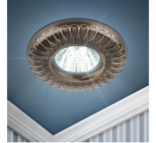 Светильник светодиодный встраиваемый KL67 SB литой MR1612V/220V 50W бронза  Б0021528  ЭРА