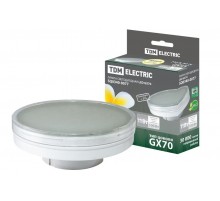 Лампа светодиодная LED 11Вт GX70 220В 3000К GX70 таблетка (плоский цилиндр)  SQ0340-0077  TDM