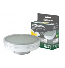 Лампа светодиодная LED 11Вт GX70 220В 3000К GX70 таблетка (плоский цилиндр)  SQ0340-0077  TDM