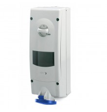 Розетка с механической блокировкой и предустановленным модульным оборудованием. 2P+E, 16А (УЗО 25А+АВ 16А), IP44  DIS5671683RM  DKC