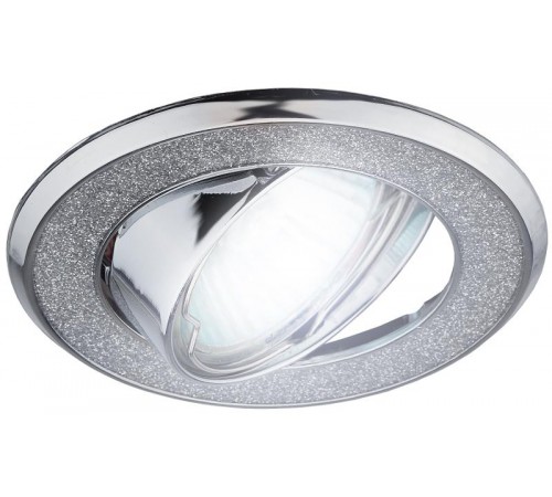 Светильник точечный встраиваемый под лампу DK18 50Вт MR16 хром/серебряный  C0043759  ЭРА