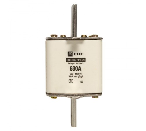 Плавкая вставка ППН-39 630/630А габарит 3  fus-39/630  EKF