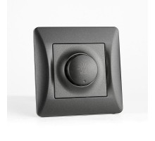 Светорегулятор поворотный (диммер), 125-250V, 500W (антрацит)  201160  SPL
