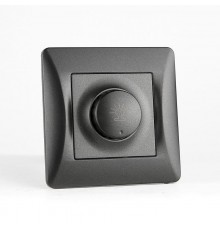 Светорегулятор поворотный (диммер), 125-250V, 500W (антрацит)  201160  SPL