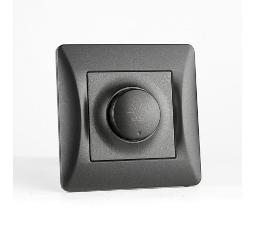 Светорегулятор поворотный (диммер), 125-250V, 500W (антрацит)  201160  SPL