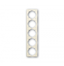 Рамка 5-постовая, серия impuls, цвет слоновая кость  1754-0-4316   2CKA001754A4316  ABB