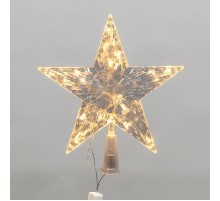 Светодиодная фигура на елку Звезда 22см, цвет свечения теплый белый, постоянное свечение, 230В  501-006  NEON-NIGHT