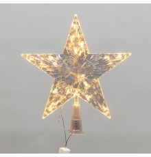 Светодиодная фигура на елку Звезда 22см, цвет свечения теплый белый, постоянное свечение, 230В  501-006  NEON-NIGHT