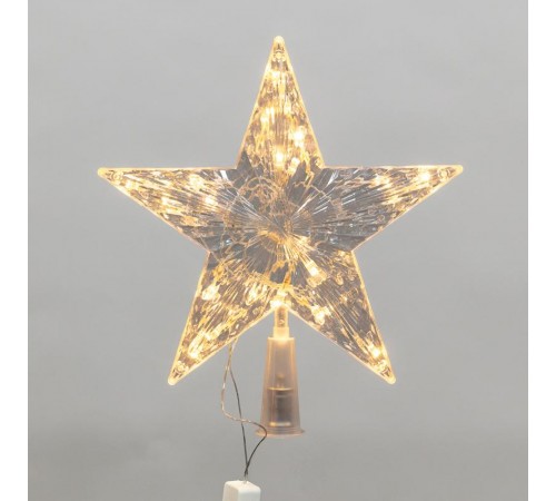 Светодиодная фигура на елку Звезда 22см, цвет свечения теплый белый, постоянное свечение, 230В  501-006  NEON-NIGHT