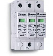 Устройство защиты от импульсных перенапряжений УЗИП тип 2 (1 варистор); Uc=275В AC; модульный, ширина 17.5мм  7P2382750020  Finder