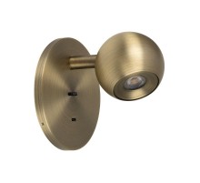 Светильник SP-OTTORI-WALL-CHARGE-6W Warm3000 (BR, 30 deg, 230V, USB-C) (Arlight, IP20 Металл, 3 года)  058483  Arlight