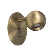 Светильник SP-OTTORI-WALL-CHARGE-6W Warm3000 (BR, 30 deg, 230V, USB-C) (Arlight, IP20 Металл, 3 года)  058483  Arlight