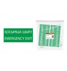 Знак "ЗАПАСНЫЙ ВЫХОД" 200х100мм (казахский язык)  SQ0817-0078  TDM