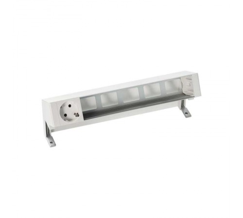 Simon S400 Настольный розеточный блок, 1х2P+E, 5 пустых модулей, белый, Simon 400  42601000-130  Simon