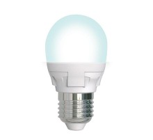 Лампа светодиодная LED-G45 7W/4000K/E27/FR/DIM PLP01WH LED, димм.. "шар", мат, серия Яркая, пр-во Россия, 4000К .  UL-00004301  Uniel