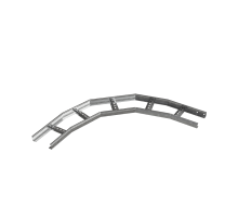 Угол лестничный горизонтальный 90 гр. 50х400х1,2 мм R600 N  LGL90-50-400-1.2-R600 N  КМ-профиль