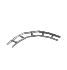 Угол лестничный горизонтальный 90 гр. 50х400х1,2 мм R600 N  LGL90-50-400-1.2-R600 N  КМ-профиль