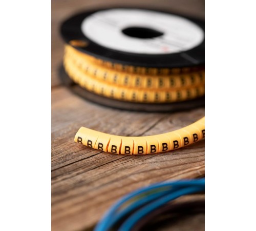 Маркер-кабельный 6,0кв.мм "B" (500шт.) (ЕС-3) EKF PROxima  plc-KM-6-B  EKF