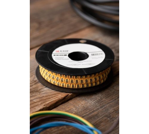 Маркер-кабельный 6,0кв.мм "B" (500шт.) (ЕС-3) EKF PROxima  plc-KM-6-B  EKF