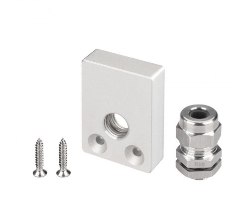 Заглушка ARH-FLOOR27-H28-SIDE с отверстием (Arlight, Металл)  038702  Arlight