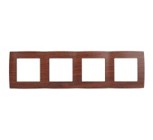 Рамка на 4 поста 12-5004-08  ,  вишня  Б0014778  ЭРА