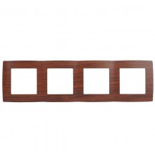 Рамка на 4 поста 12-5004-08  ,  вишня  Б0014778  ЭРА