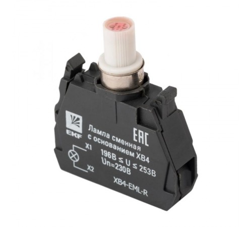 Лампа сменная c основанием XB4 красная 230В EKF PROxima    XB4-EML-R   EKF 