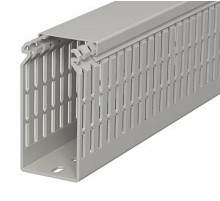 Кабель-канал перфорированный LKV N 100x50x2000 мм ПВХ серый RAL7030  6178437  OBO Bettermann